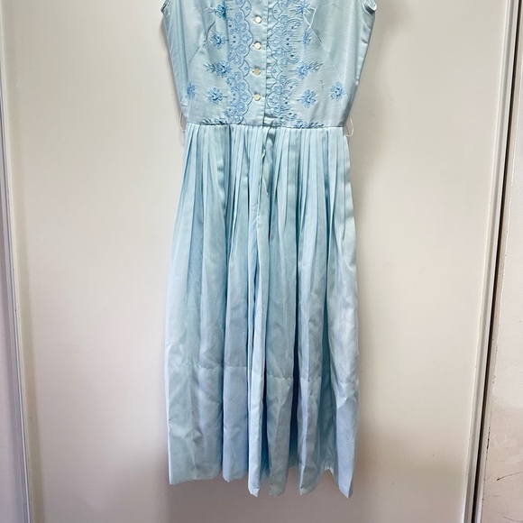 1950’s VINTAGE - L’AIGLON pale blue dress - Picture 5 of 5